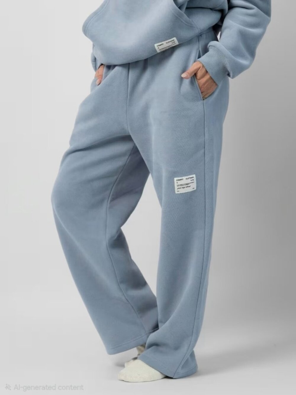 Comfrt Affirmation Straight Leg Sweatpants -Slate - Size S - KJHU80